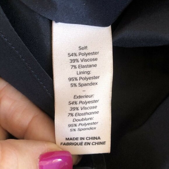 Cinq A Sept Woman's Sz 0  Dark Blue Jeanette Tied Asymmetrical Mini Dress - Picture 6 of 9